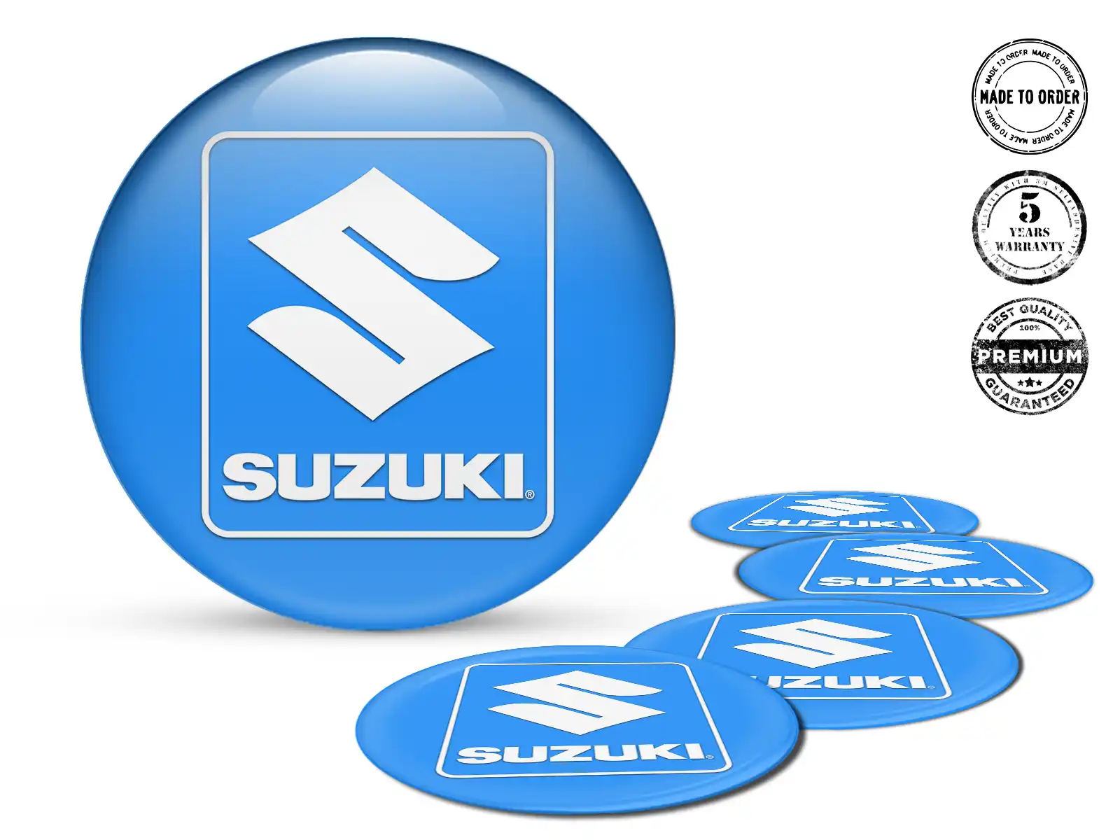 Suzuki Felgenplaketten Version Upgrade für Dome-Sticker